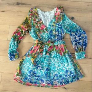 Floral flutter dress